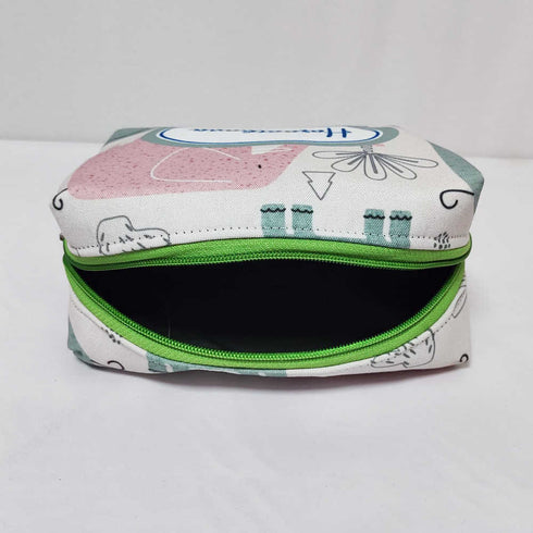 Personalised Elephant Kids Large Duffle Bag & Box Pouch Combo Gift Set